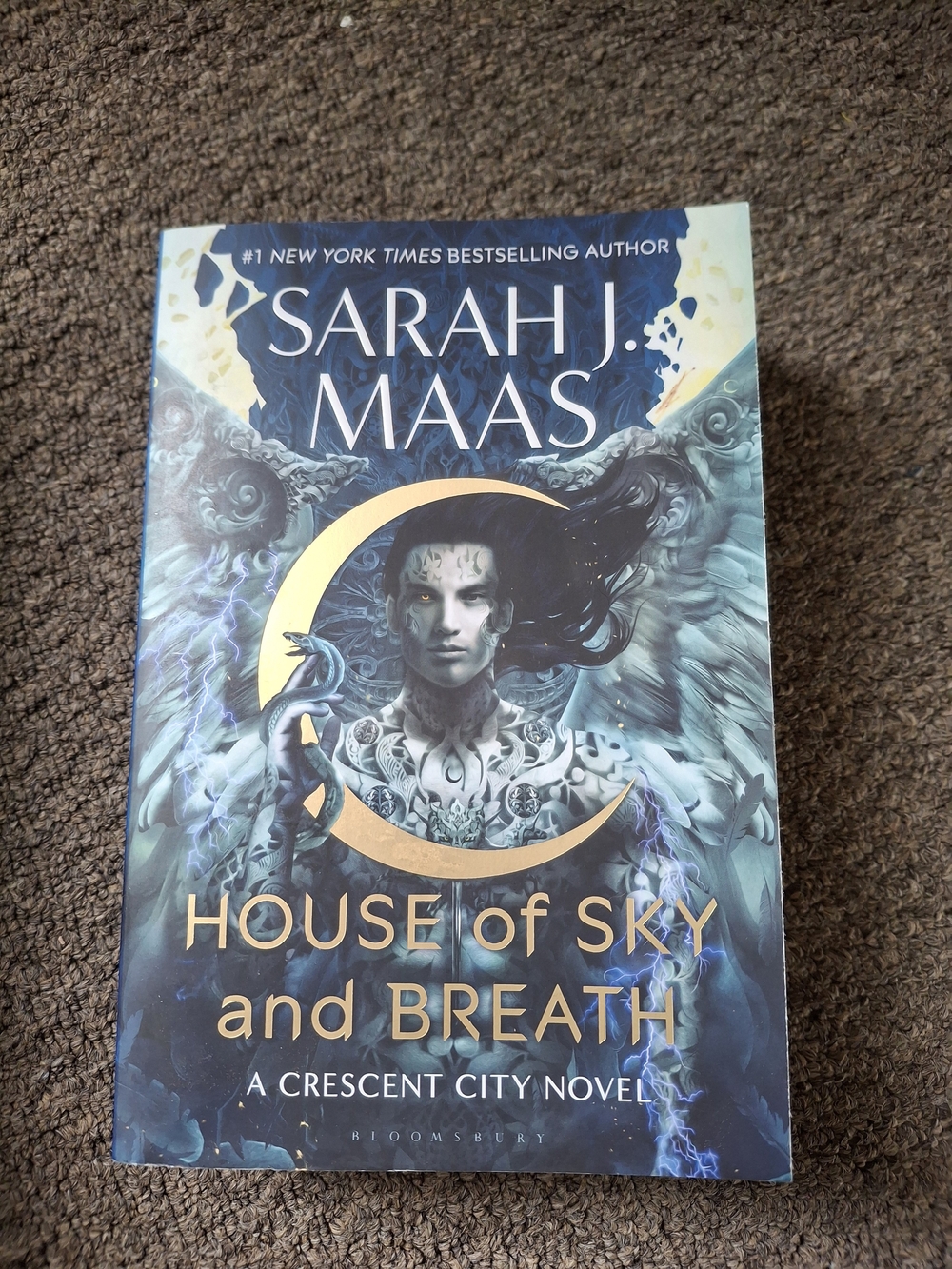 House of Sky and Breath by Sarah J. Maas - Teal & Gold Cover